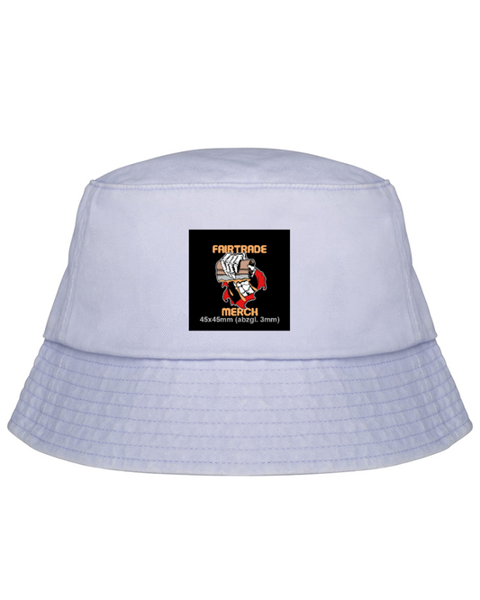 NS020 Organic Vintage Bucket Hat - Quick Order Woven Patch