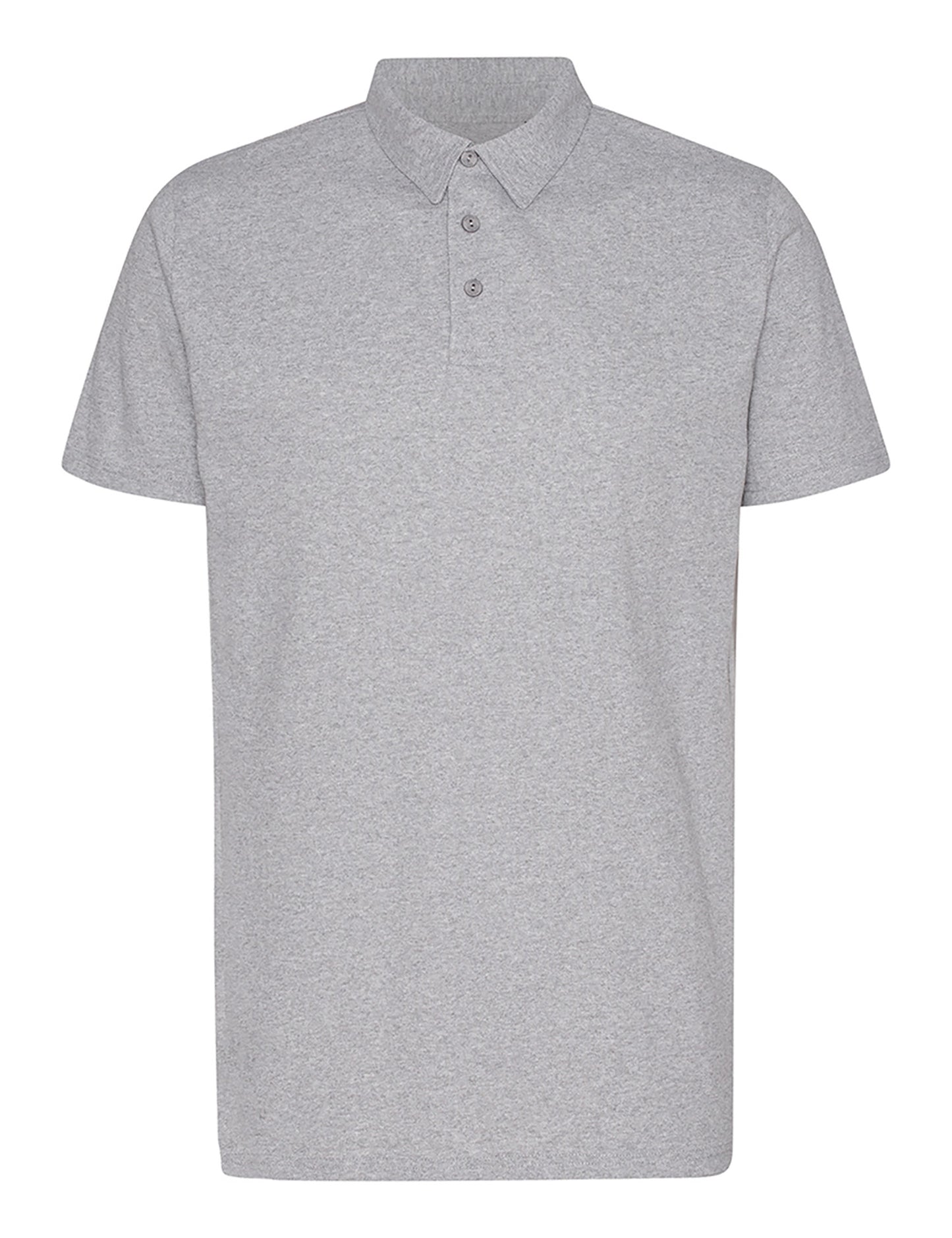 Recycled Cotton Polo - Grey Melange