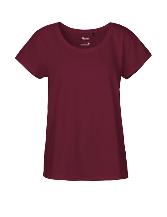 Ladies' Loose Fit T-Shirt - Bordeaux