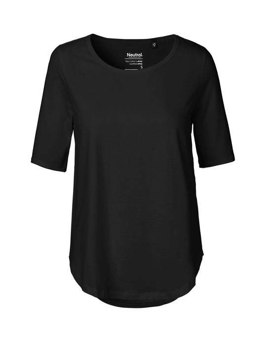 Ladies' Half Sleeve T-Shirt - Black