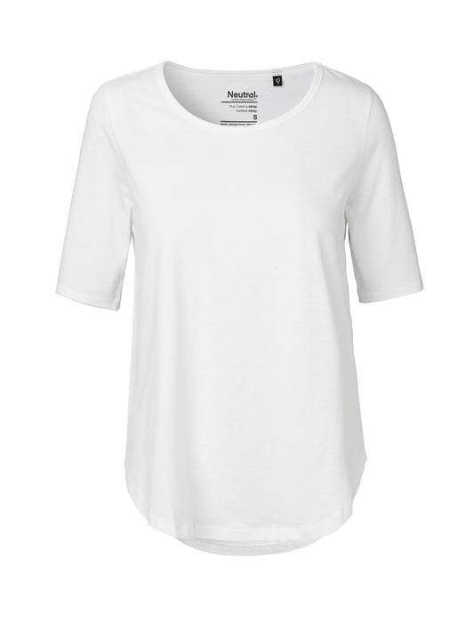 Ladies' Half Sleeve T-Shirt - White