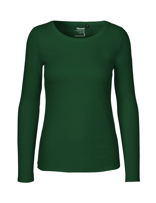 Ladies' Long Sleeve T-Shirt - Bottle Green