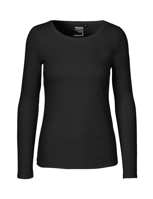 Ladies' Long Sleeve T-Shirt - Black