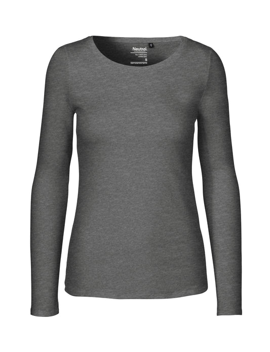 Ladies' Long Sleeve T-Shirt - Dark Heather