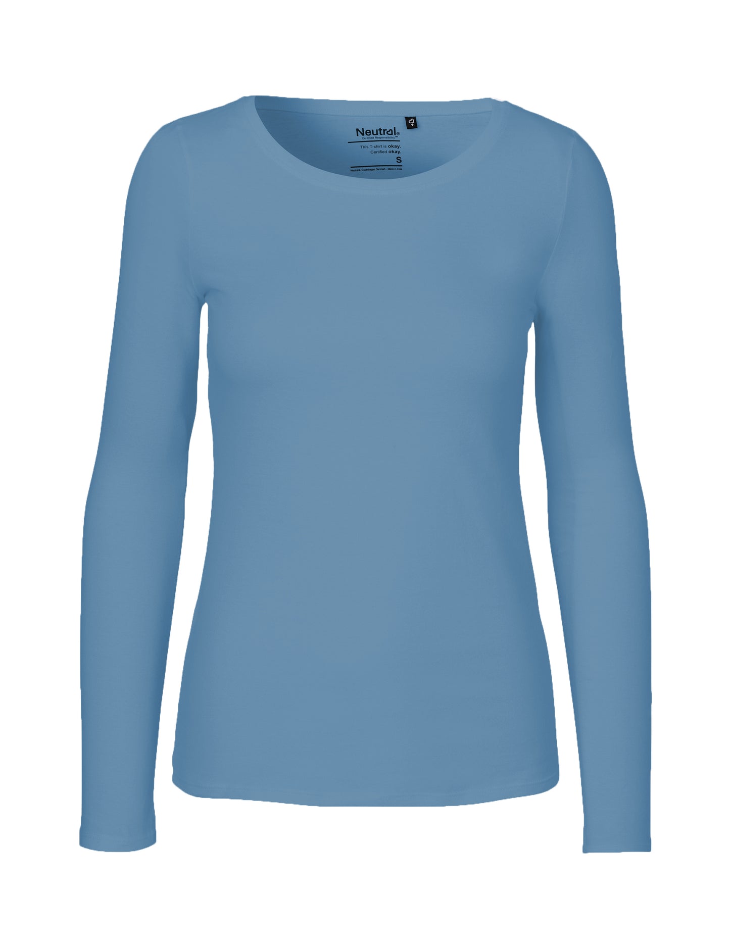 Ladies' Long Sleeve T-Shirt - Dusty Indigo