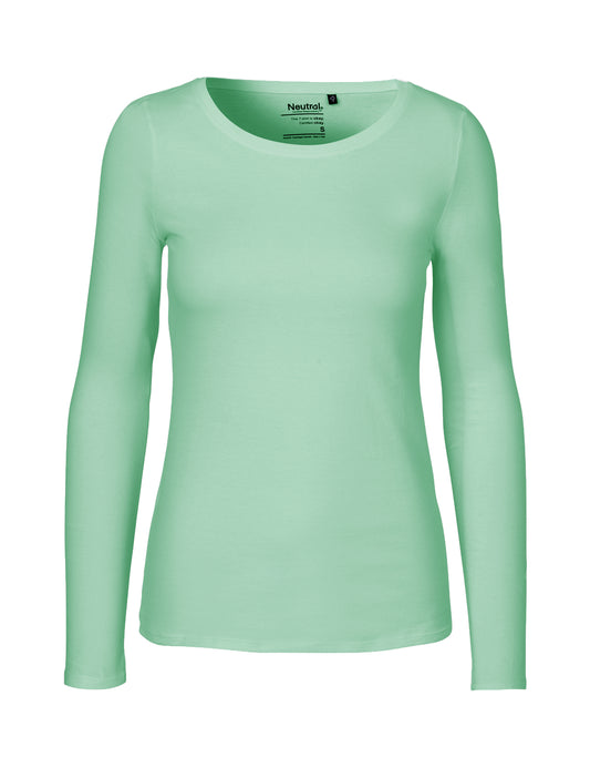 Ladies' Long Sleeve T-Shirt - Dusty Mint