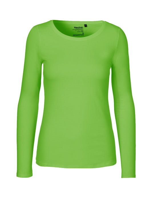 Ladies' Long Sleeve T-Shirt - Lime