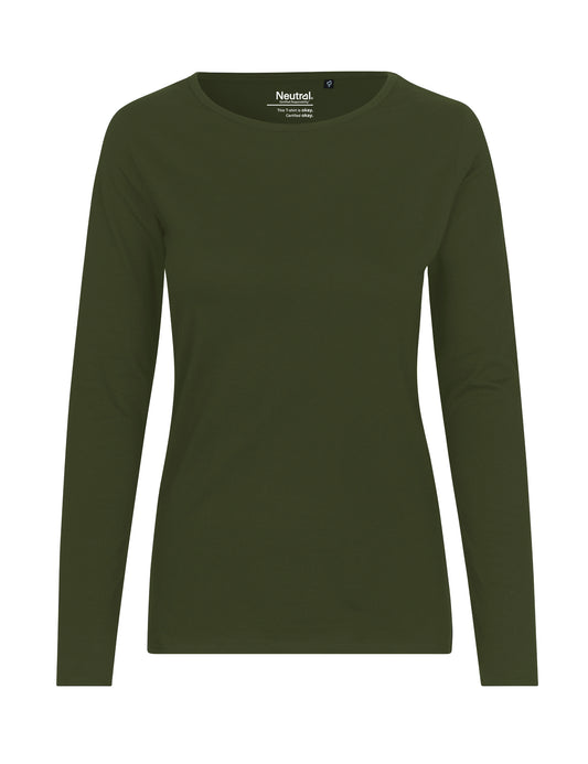 Ladies' Long Sleeve T-Shirt - Military