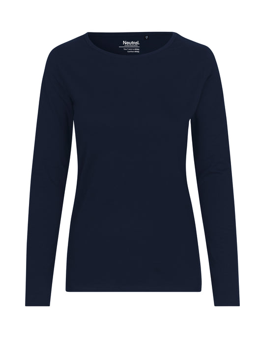 Ladies' Long Sleeve T-Shirt - Navy