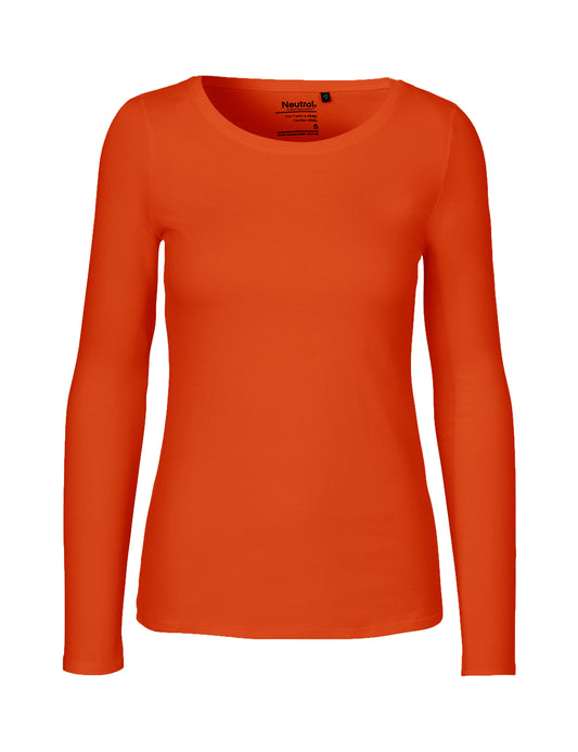 Ladies' Long Sleeve T-Shirt - Orange