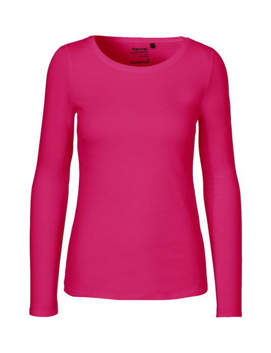 Ladies' Long Sleeve T-Shirt - Pink