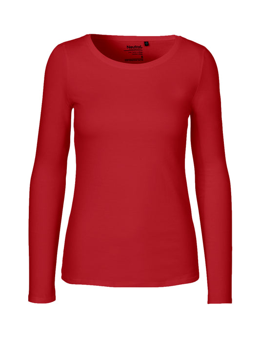 Ladies' Long Sleeve T-Shirt - Red