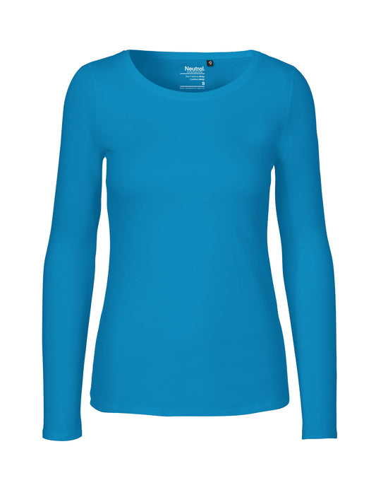 Ladies' Long Sleeve T-Shirt - Sapphire