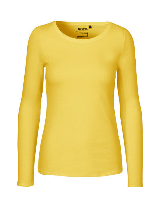 Ladies' Long Sleeve T-Shirt - Yellow